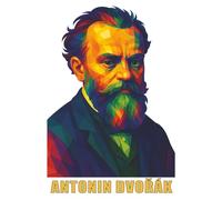 Antonin Dvořák Sinfonie Nr. 9 Aus der neuen Welt: Personalisiertes Notizbuch (6“ x 9“ ~ DinA5) mit Notenlinien in 11 Systemen auf 120 Seiten zum Musik aufschreiben & Komponieren