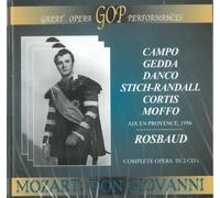 Antonio Campo, Nicolai Gedda, Suzan - Mozart: Don Giovanni (Aix en Provence, September 2 [Import]