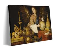 Antonio De Pereda - Póster decorativo de Alegoría de la vanidad - Obra maestra - Decoración interior del hogar, pintura al óleo, lienzo fotográfico, imágenes de 20 x 30 cm