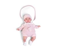 Muñecas Antonio Juan | Baby Toneta Palabritas con Portabebé | Cuerpo de Tela 34 cm | Ref. 70357 - Colección 2024