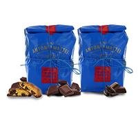 Antonio Mattei Premiata Fabbrica di Biscotti Galletas Crujientes con Pepitas de Chocolate Negro - Cantucci Toscani - 250gr (Paquete de 2 Piezas)