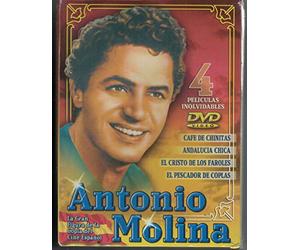 Antonio Molina 4 DVDs Café de Chinitas + Andalucia Chica + El Cristo de los Faroles + El Pescador de Coplas