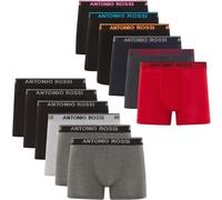 ANTONIO ROSSI paquete de 12 boxers ajustados para hombre - Calzoncillos tipo bóxer para hombre con cintura elástica