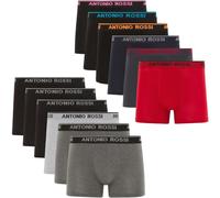 Antonio Rossi (paquete de 12) boxers ajustados para hombre - Calzoncillos tipo bóxer para hombre con cintura elástica, Surtido Oscuro, S
