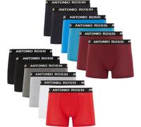Antonio Rossi (paquete de 12) boxers ajustados para hombre - Calzoncillos tipo bóxer para hombre con cintura elástica, Surtido Claro, L