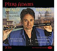 Piers Adams. Vivaldi, Handel : Concertos pour flûte à bec.