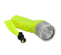 Antorcha de buceo LED subacuática 1800LM Lámpara de buceo Linterna de buceo 50m Impermeable Aleación de Aluminio Verde para Snorkeling Natación