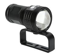 Antorcha de Luz de Relleno de Buceo Ultrabrillante QX3, Cuerpo de Aleación de Aluminio, IPX8 Resistente Al Agua para Fotografía Subacuática Adecuada para Buceadores Negro (Black)