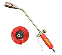 Antorcha de malezas, antorcha de malezas, quemador de propano Biswitch portátil con manguera de 6.6 pies y mango antideslizante para jardín, madera, hielo, nieve, camino