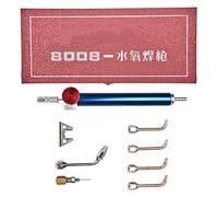 Antorcha de oxígeno, antorcha de soldadura de joyería Puntas reemplazables Pistola de soldadura de soldadura de oxígeno con 5 puntas de antorcha Caja de almacenamiento para