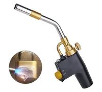 Antorcha de Propano MAPP, Couleeur Intensidad de llama Ajustable y Antorcha de Gas de Tubo de Latón Macizo, Soplete de Gas Portátil de Alta Resistencia para Techos de Soldadura