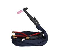 Antorcha de Soldadura Antorcha Soplete Pistola Herramienta con Cuerpo Angulado y Flexible Aislada Conectada por Líneas Codificadas Adecuada, 8 Metros