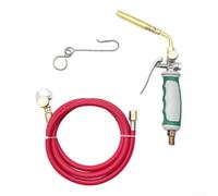 Antorcha de soldadura con interruptor de estilo - Soplete de gas de latón 1,6 m manguera de goma para soldar soldadura fontanería DIY metal