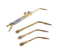 Antorcha de soldadura Oxy de 4 piezas con cabezal de 90 grados para espacios reducidos tareas multiusos accesorios de antorcha de corte de oxiacetileno