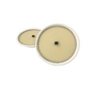 Antorcha de terracota blanca Ø 17 cm - Duración 7,5 horas - Cera marfil elegante | Cereria di Giorgio - Ideal para eventos al aire libre, jardines y terrazas