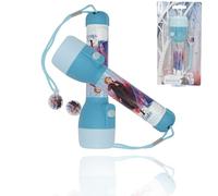 Antorcha LED de luz para niños de 16 cm con correa de transporte, juguete de noche brillante, antorcha de colores brillantes para niños Frozen II - KIDS LICENSING