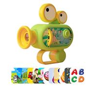 Antorcha Proyector LED - Mini Juguete Luminoso de 10,5x4x14cm, Linterna Proyector ABS, Diseño de Juguete para Niños con Diapositivas Temáticas | Antorcha de luz nocturna para dormitorio para niños Sal