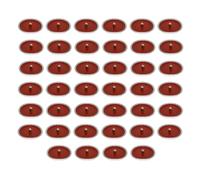 Antorchas de jardín de aluminio - Paquete de 40 - Ø 14 cm - Cera roja - Duración 3 horas - Cereria Di Giorgio