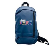 Antracita Mochila Deportiva Súper Papá, Azul, Diseño de Superhéroes, para Paseo y Excursión
