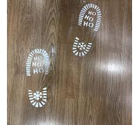 Plantillas Navidad huellas Papa Noel y renos decoracion navideña