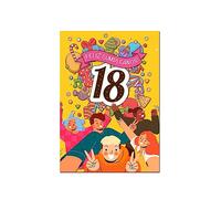 Antracita Tarjeta de Felicitación 18 Cumpleaños