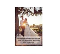 Antracita Tarjeta Felicitación Boda Casamiento con Sobre 15x23