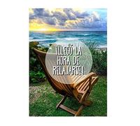 Antracita Tarjeta jubilacion relax 20x30 cm super