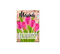 Antracita Tarjeta para Mamá - Postal para Felicitar Día de la Madre con Mensaje Gracias en su Interior con Sobre 15x23cm