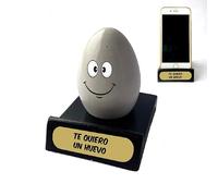 Antracita Te Quiero un Huevo Soporte para Móvil Regalo origianl de Amor sujetamovil Enamorados Broma