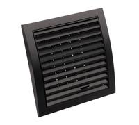 Antracita Ventilación Reja 190mm x 190mm Con 125mm Brida Flyscreen Y Obturador