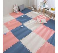 Antrect Alfombra Puzzle Bebe 18 Piezas Alfombra Juego Puzzle Infantil, 30 x 30 x 1,2 cm, 16.5sqft, EVA Alfombrillas de Enclavamiento Suelo