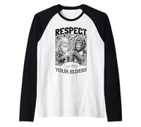 Antropología Divertida Charles Darwin Evolution Gorilla Cita Camiseta Manga Raglan