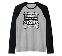 Antropólogos forenses Restos Humanos Análisis Escena del Crimen Camiseta Manga Raglan