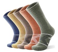 ANTSANG Calcetines de Caminata en Lana Merino Cálidos con Tela Térmica Espesos con Amortiguamiento para Senderismo con Transpirabilidad para Hombres y Mujeres(Surtido D,42-46)