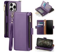 Antsturdy Compatible con iPhone 16 Pro Max Wallet Case Rfid Bloqueo PU Cuero Case de telfono Mujeres Menores Volteada Slots de tarjeta de crdito St