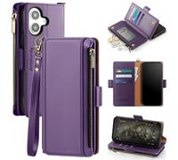 Antsturdy Compatible con la caja de billetera de iPhone 16 Plus Bloqueo Rfid Pu Cuero Case de telfono Mujeres Menores Patinas de la cubierta de la c