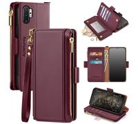 Antsturdy Compatible con Samsung Galaxy Note 10+ Plus Case Willet With Card Sporter For Women Men Case de telfono Bloqueo Rfid PU PU Cubierta de cue