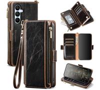 Antsturdy Compatible con Samsung Galaxy S25 Case de billetera con soporte de tarjeta PU Caja de telfono de cuero Flip Cubierta protectora Rfid Bloqu