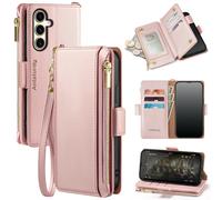 Antsturdy Compatible con Samsung Galaxy S25 Case de billetera con soporte de tarjeta PU Caja de telfono Flip Cubierta protectora Rfid Bloqueo de la