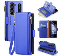 Antsturdy Compatible con Samsung Galaxy Z Fold 6 Case Wallet Women With? Case de telfono con soporte para tarjetas Correa PU cuero Rfid Bloqueo Flip