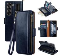 Antsturdy Compatible con Samsung Galaxy Z Fold 6 Case Wallet Women With? Estuche de telfono con soporte para tarjetas correa pu de cuero rfid rfid f