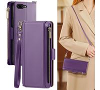 Antsturdy para iPhone 7 Plus Wallet Case Women Men? Bloqueo de rfid? PU Leather Apple iPhone 8 Plus Crossbody Telephy Case Capper con correa de mue