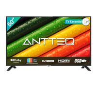 Antteq AB50D1 TV 50 Pulgadas (Televisores 127 cm), Dolby Audio, Triple Tuner DVB-C / T2 / S2, Ci+, HDMI, USB, Salida de Audio Digital, Modo Hotel Incluido