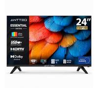 Antteq AE24H5-Q1 Televisor 24 Pulgadas HD LED, Triple Tuner DVB-C/T2/S2, Hotel Modus, Dolby Audio, VGA, HDMI, USB-Media Player, Ci+