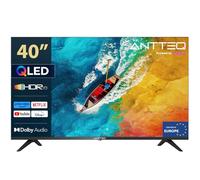 Antteq AV40F5Q Televisor 40 Pulgadas 2K QLED Smart TV Bluetooth con Triple Sintonizador (DVB-C/-S2/-T2)，App Store, Netflix, Prime Video, Rakuten TV, DAZN, Youtube
