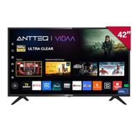 Antteq AV42F3 Smart TV 42 Pulgadas (106 cm) Televisores 2K D-LED - Netflix, Prime Video, Rakuten TV, Disney+, Youtube, WiFi, Triple-Tuner DVB-T2 / S2 / C, Dolby Audio
