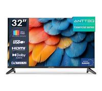 Antteq Essential Series TV 32 Pulgadas (81cm) HD, Triple Tuner(DVB-C/S2/T2), USB-Media Player, HDMI, Triple reducción del Ruido, Dolby Audio, Modelo de Hotel