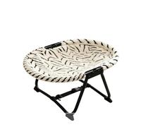 ANTTK - Cama plegable para gatos y perros, cuna elevada con marco de metal para mascotas con tela transpirable, uso en interiores, para perros pequeños y gatos, incluyendo pelo corto británico y trapo