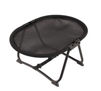 ANTTK - Cama plegable para gatos y perros, cuna elevada con marco de metal para mascotas con tela transpirable, uso en interiores, para perros pequeños y gatos, incluyendo pelo corto británico y trapo