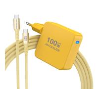 ANTWELON 100W USB C Cargador GAN Cargador Rápido para MacBook Pro 16 15 14 Pulgadas,MacBook Air,iPad Pro,Galaxy S23 S22,DELL XPS,HP,Lenovo,ASUS,Tablet, teléfono móvil